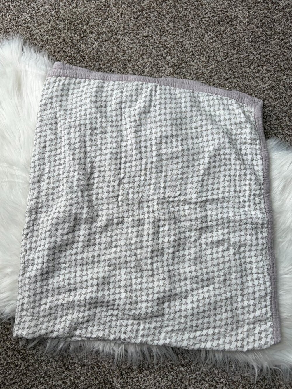 Little Unicorn Gray & White Bamboo Blanket
